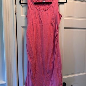 Old Navy Pink Midi Dress maternity
